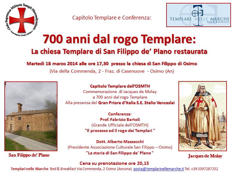 conferenza 700 anni dal rogo templare