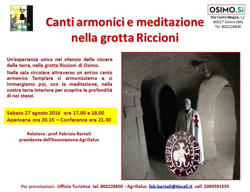 conferenza canti armonici e meditazione nella grotta riccioni