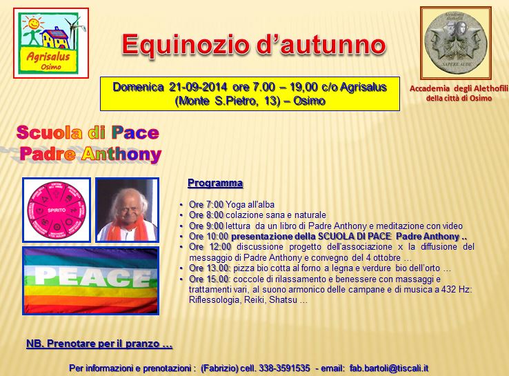 Conferenza equinozio d'autunno