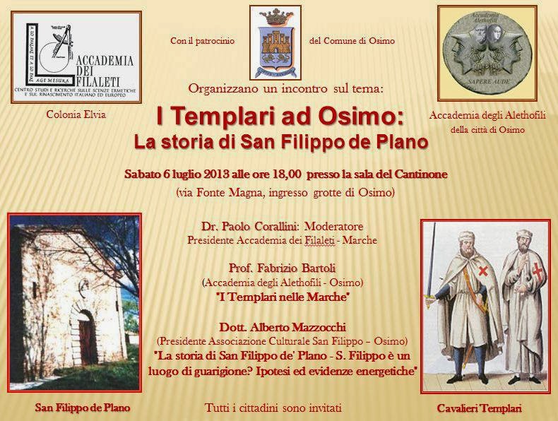 Conferenza i templari ad Osimo