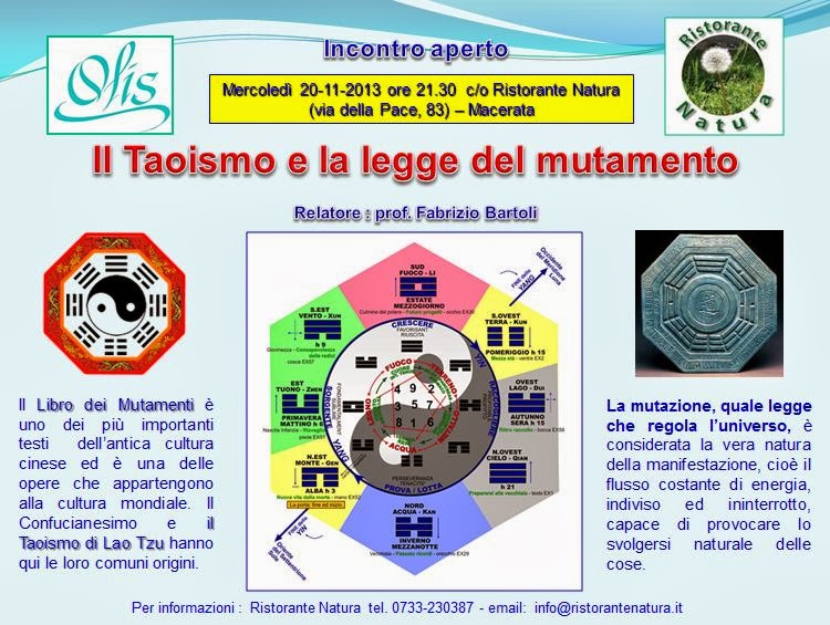 Conferenza il taoismo e la legge del mutamento