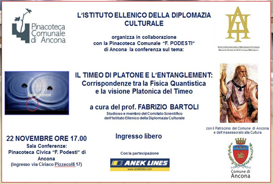 conferenza il temeo di Platone e lentanglement