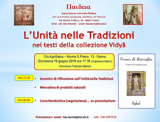 Conferenza l'unità nelle tradizioni 