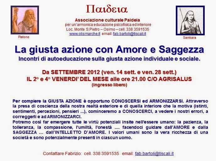 Conferenza la giusta azione con amore e saggezza