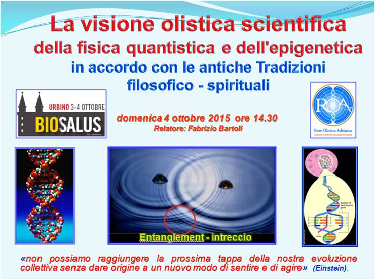 Conferenza la visione olistica scientifica