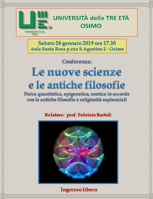 conferenza le nuove scienze e le antiche filosofie 