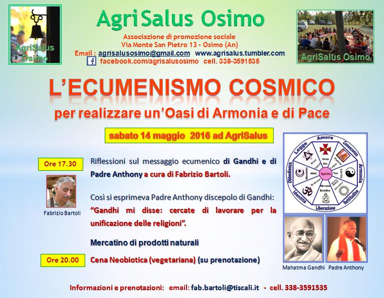 Conferenza l'ecumenismo cosmico