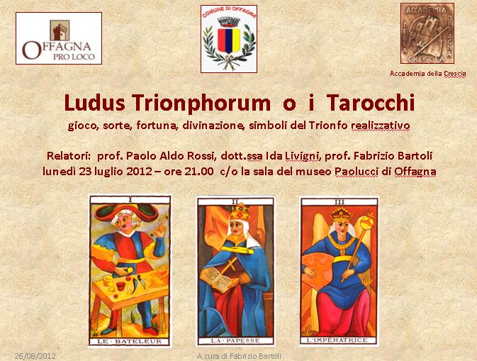 Conferenza lupus trionphorum o i tarocchi 