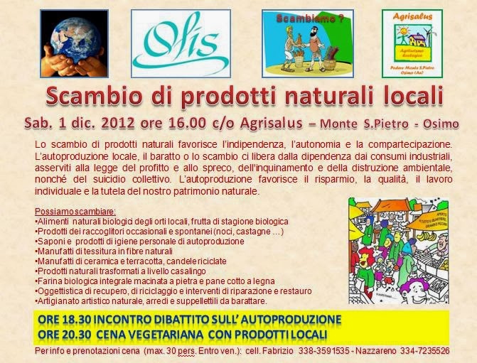 scambio prodotti naturali locali