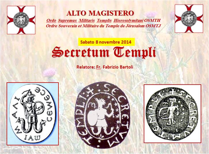 Conferenza secretum templi