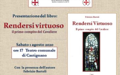 “Rendersi Virtuoso” – 1 agosto 2020, presentazione a Castignano con l’autore Fabrizio Bartoli