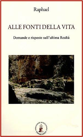 Copertina del libro alle fonti della vita di Raphael