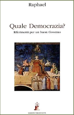 Copertina del libro quale democrazia? di Raphael