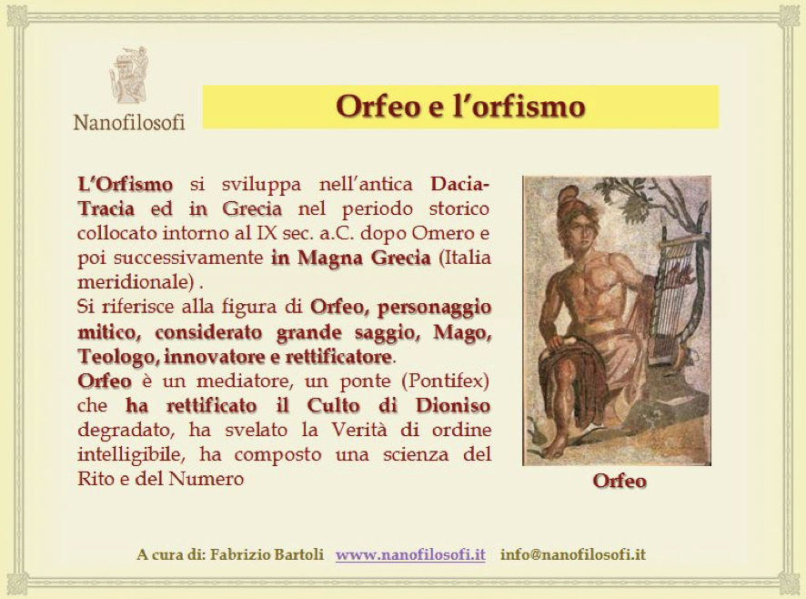 Post per tradizione orfica