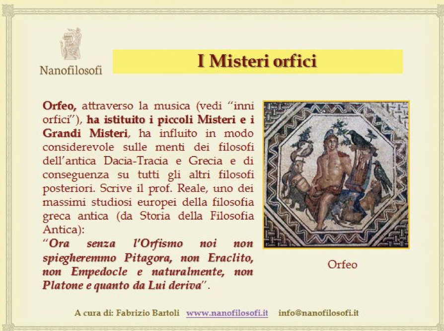 post per tradizione orfica